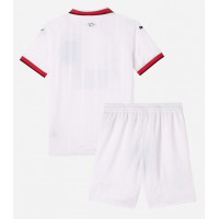 Echipament fotbal AC Milan Tricou Deplasare 2024-25 pentru copii maneca scurta (+ Pantaloni scurti)